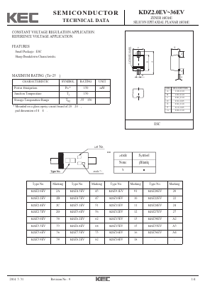 KDZ8.2EV Datasheet PDF KEC