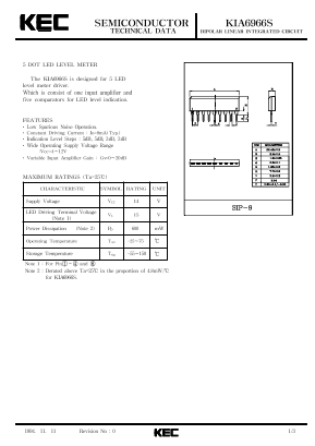 KIA6966S Datasheet PDF KEC