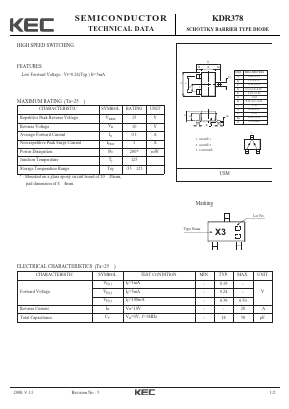 KDR378 Datasheet PDF KEC