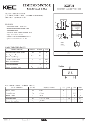 KDR732 Datasheet PDF KEC