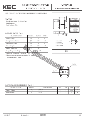 KDR735T Datasheet PDF KEC