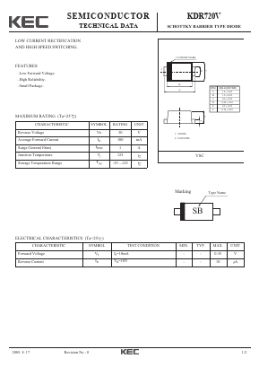 KDR720V Datasheet PDF KEC