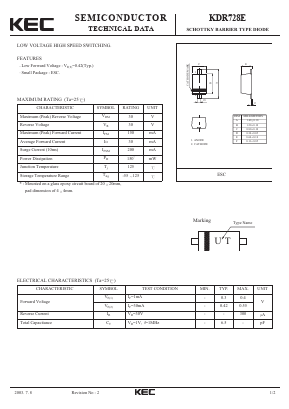 KDR728E Datasheet PDF KEC