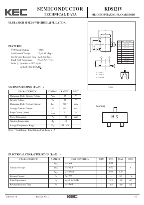 KDS121V Datasheet PDF KEC