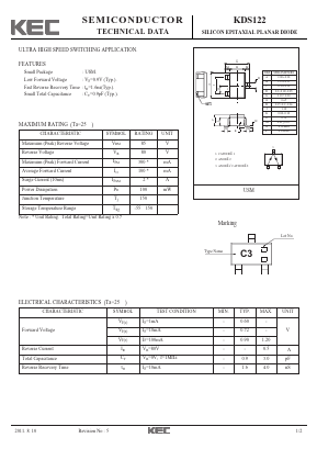 KDS122 Datasheet PDF KEC