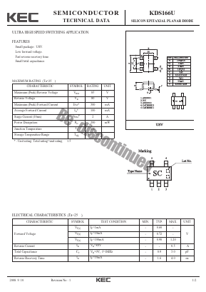 KDS166U Datasheet PDF KEC