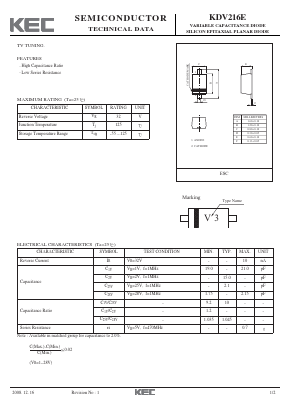 KDV216E Datasheet PDF KEC