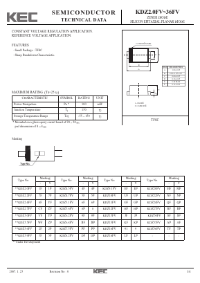 KDZ12FV Datasheet PDF KEC