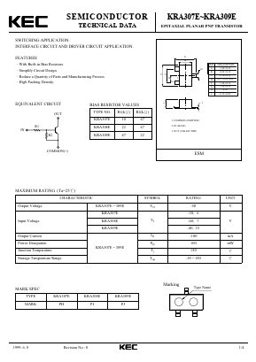 KRA309E Datasheet PDF KEC