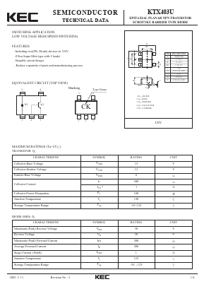 KTX403U Datasheet PDF KEC