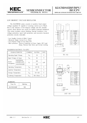KIA78DS05CPV Datasheet PDF KEC