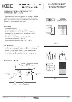 KIA7125F Datasheet PDF KEC