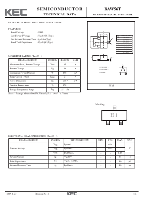 BAW56T Datasheet PDF KEC