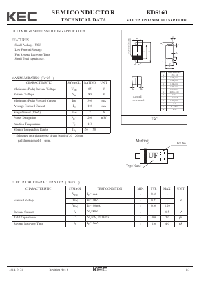 KDS160 Datasheet PDF KEC