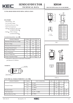 KDS160 Datasheet PDF KEC