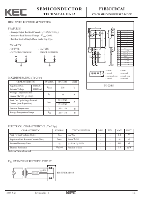 F1B2CAI Datasheet PDF KEC