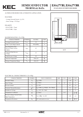 E35A27VBR Datasheet PDF KEC
