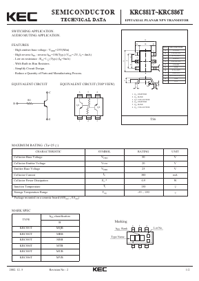 KRC881T Datasheet PDF KEC