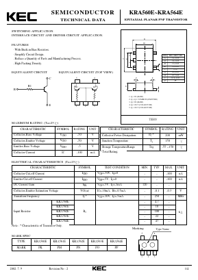 KRA560E Datasheet PDF KEC