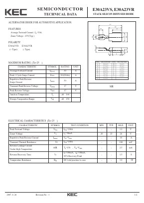 E30A23VS Datasheet PDF KEC
