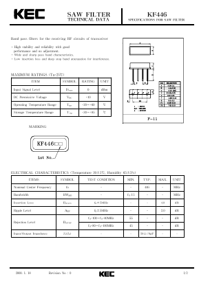 KF446 Datasheet PDF KEC