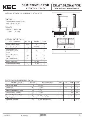 E30A37VPR Datasheet PDF KEC