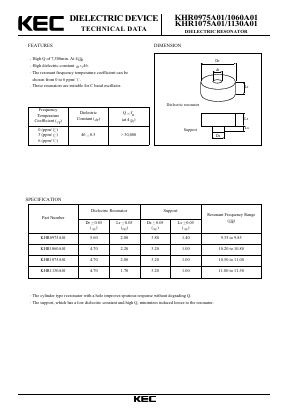KHR0975A01 Datasheet PDF KEC