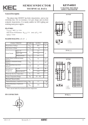 KF3N40I Datasheet PDF KEC