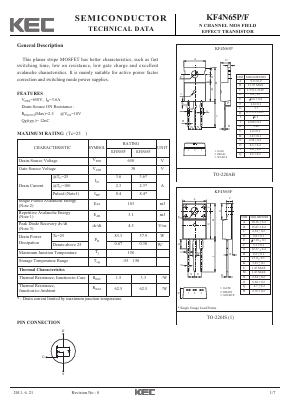 KF4N65P/F Datasheet PDF KEC