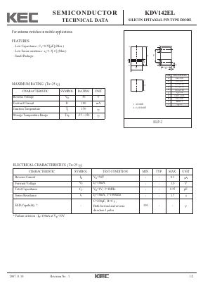 KDV142EL Datasheet PDF KEC