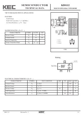 KDS112 Datasheet PDF KEC