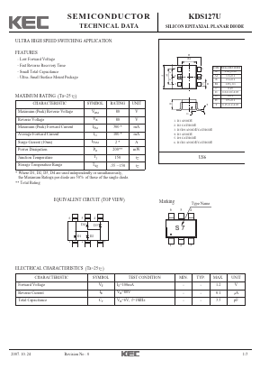 KDS127U Datasheet PDF KEC
