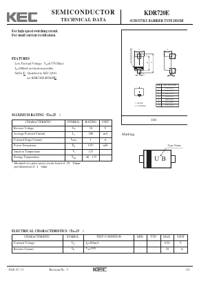 KDR720E Datasheet PDF KEC