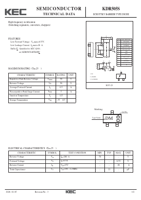 KDR505S Datasheet PDF KEC