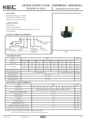 KPF801G02A Datasheet PDF KEC
