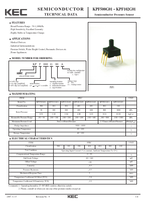 KPF500G01 Datasheet PDF KEC
