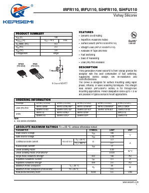 IRFR110TR Datasheet PDF Kersemi Electronic Co., Ltd.