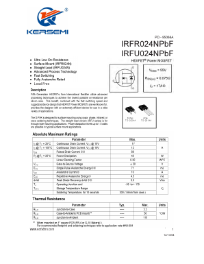 IRFR024NPBF Datasheet PDF Kersemi Electronic Co., Ltd.
