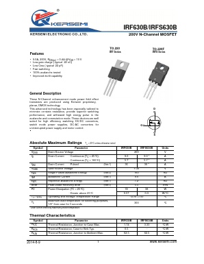 IRFS630B Datasheet PDF Kersemi Electronic Co., Ltd.