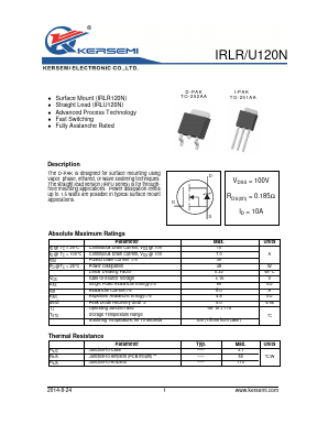 IRLR120N Datasheet PDF Kersemi Electronic Co., Ltd.