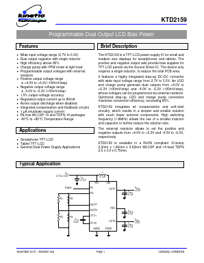 KTD2159 Datasheet PDF Kinetic Technologies.