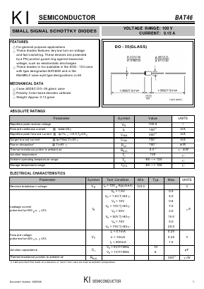 BAT46 Datasheet PDF Kwang Myoung I.S. CO.,LTD