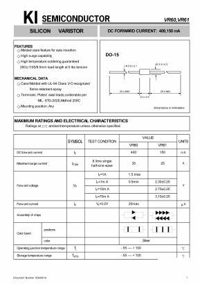 VR60 Datasheet PDF Kwang Myoung I.S. CO.,LTD