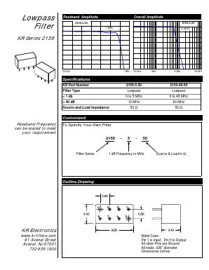 2156-48-50 Datasheet PDF KR Electronics, Inc.