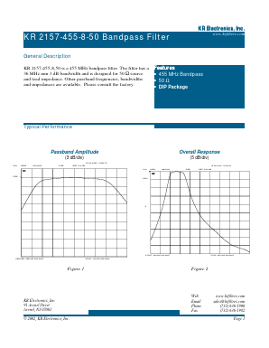 2157-455-8-50 Datasheet PDF KR Electronics, Inc.