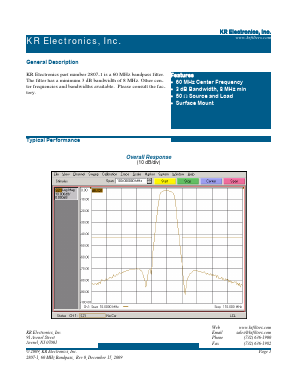 2807-1 Datasheet PDF KR Electronics, Inc.