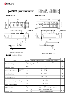 PD4M441L Datasheet PDF Kyocera Kinseki Corpotation