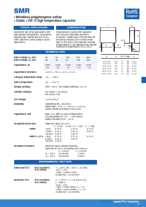 SMR10124K250A03L4BULK Datasheet PDF KEMET