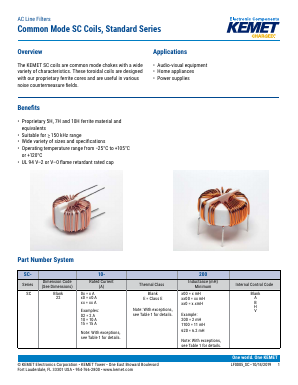 SC-04-E2000 Datasheet PDF KEMET
