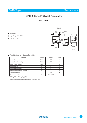 C2946 Datasheet PDF KEXIN Industrial